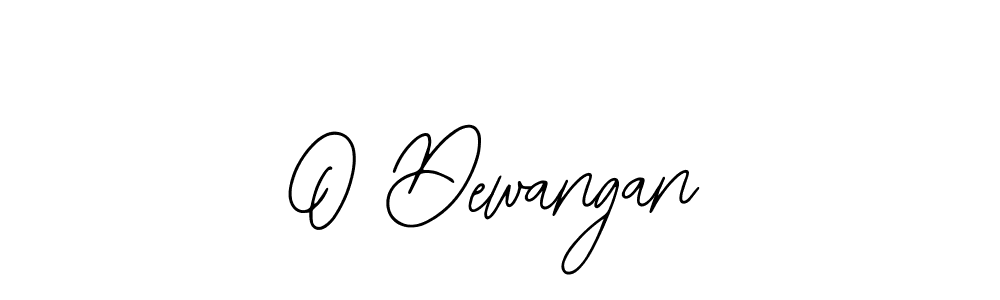 Design your own signature with our free online signature maker. With this signature software, you can create a handwritten (Bearetta-2O07w) signature for name O Dewangan. O Dewangan signature style 12 images and pictures png