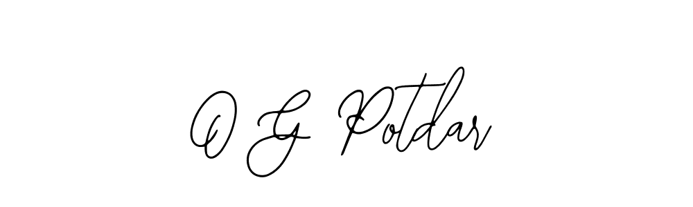 Make a beautiful signature design for name O G Potdar. With this signature (Bearetta-2O07w) style, you can create a handwritten signature for free. O G Potdar signature style 12 images and pictures png