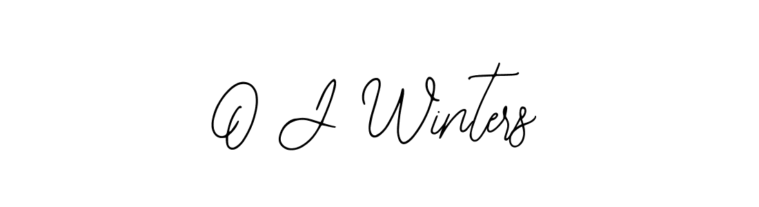 The best way (Bearetta-2O07w) to make a short signature is to pick only two or three words in your name. The name O J Winters include a total of six letters. For converting this name. O J Winters signature style 12 images and pictures png
