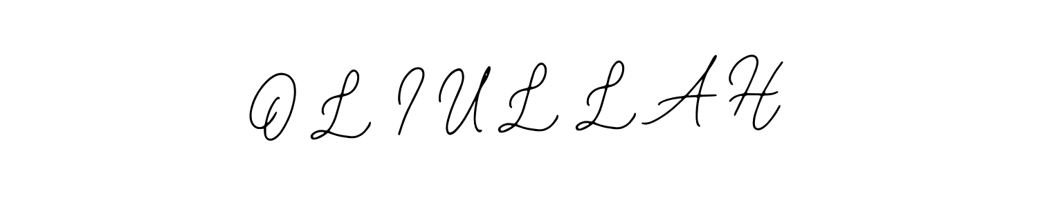 How to Draw O L I U L L A H signature style? Bearetta-2O07w is a latest design signature styles for name O L I U L L A H. O L I U L L A H signature style 12 images and pictures png