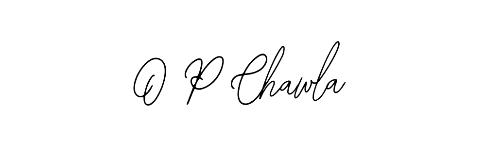 The best way (Bearetta-2O07w) to make a short signature is to pick only two or three words in your name. The name O P Chawla include a total of six letters. For converting this name. O P Chawla signature style 12 images and pictures png