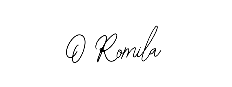 The best way (Bearetta-2O07w) to make a short signature is to pick only two or three words in your name. The name O Romila include a total of six letters. For converting this name. O Romila signature style 12 images and pictures png