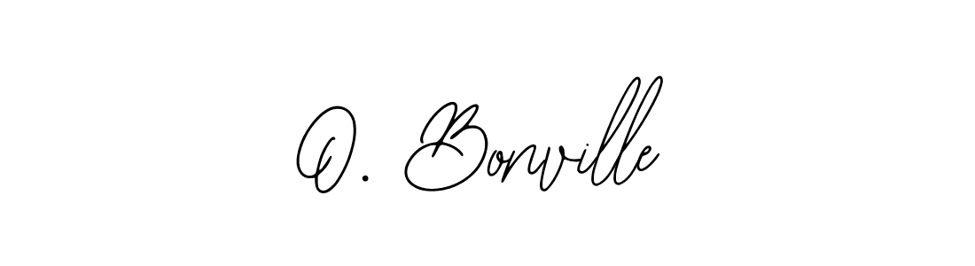 Make a beautiful signature design for name O. Bonville. With this signature (Bearetta-2O07w) style, you can create a handwritten signature for free. O. Bonville signature style 12 images and pictures png