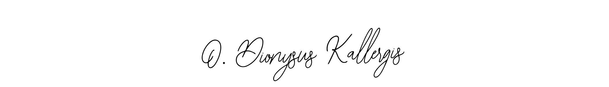 Also we have O. Dionysus Kallergis name is the best signature style. Create professional handwritten signature collection using Bearetta-2O07w autograph style. O. Dionysus Kallergis signature style 12 images and pictures png