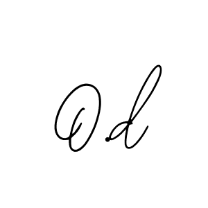 Also we have O.d name is the best signature style. Create professional handwritten signature collection using Bearetta-2O07w autograph style. O.d signature style 12 images and pictures png