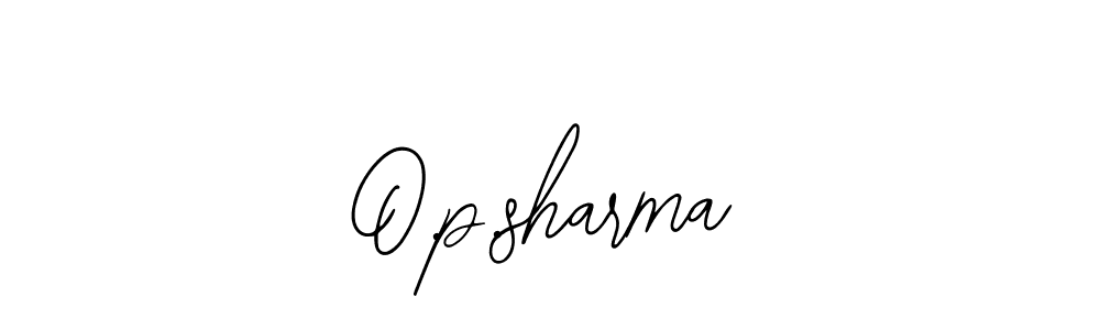 Also we have O.p.sharma name is the best signature style. Create professional handwritten signature collection using Bearetta-2O07w autograph style. O.p.sharma signature style 12 images and pictures png