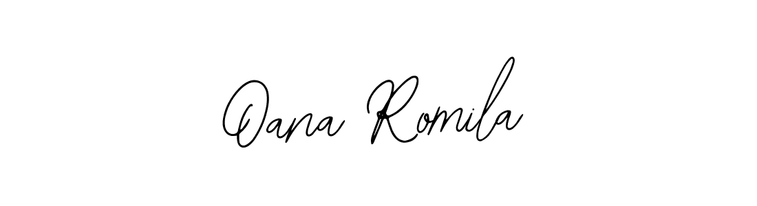 You should practise on your own different ways (Bearetta-2O07w) to write your name (Oana Romila) in signature. don't let someone else do it for you. Oana Romila signature style 12 images and pictures png