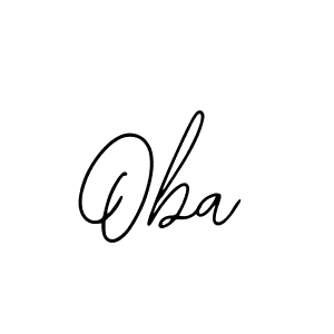 Design your own signature with our free online signature maker. With this signature software, you can create a handwritten (Bearetta-2O07w) signature for name Oba. Oba signature style 12 images and pictures png