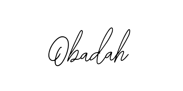 Use a signature maker to create a handwritten signature online. With this signature software, you can design (Bearetta-2O07w) your own signature for name Obadah. Obadah signature style 12 images and pictures png