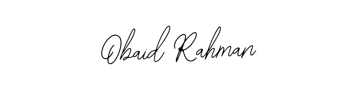 Use a signature maker to create a handwritten signature online. With this signature software, you can design (Bearetta-2O07w) your own signature for name Obaid Rahman. Obaid Rahman signature style 12 images and pictures png