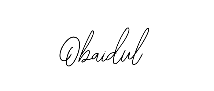 You should practise on your own different ways (Bearetta-2O07w) to write your name (Obaidul) in signature. don't let someone else do it for you. Obaidul signature style 12 images and pictures png