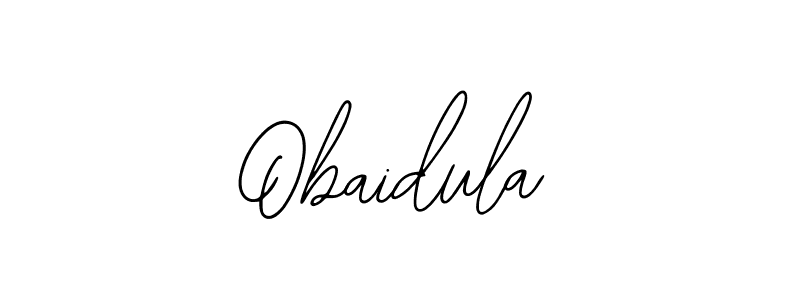 Use a signature maker to create a handwritten signature online. With this signature software, you can design (Bearetta-2O07w) your own signature for name Obaidula. Obaidula signature style 12 images and pictures png