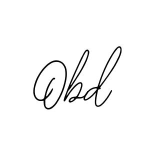 Design your own signature with our free online signature maker. With this signature software, you can create a handwritten (Bearetta-2O07w) signature for name Obd. Obd signature style 12 images and pictures png