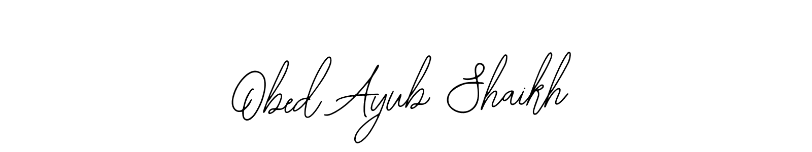 You can use this online signature creator to create a handwritten signature for the name Obed Ayub Shaikh. This is the best online autograph maker. Obed Ayub Shaikh signature style 12 images and pictures png