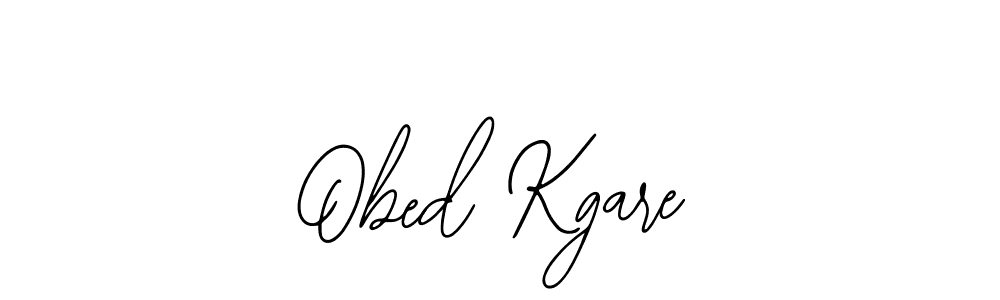 Use a signature maker to create a handwritten signature online. With this signature software, you can design (Bearetta-2O07w) your own signature for name Obed Kgare. Obed Kgare signature style 12 images and pictures png