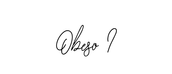 Use a signature maker to create a handwritten signature online. With this signature software, you can design (Bearetta-2O07w) your own signature for name Obeso I. Obeso I signature style 12 images and pictures png