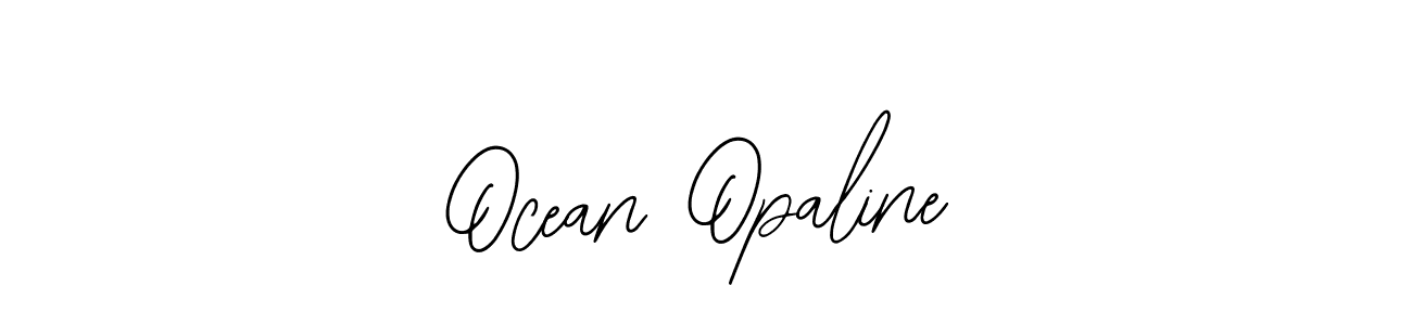 How to make Ocean Opaline name signature. Use Bearetta-2O07w style for creating short signs online. This is the latest handwritten sign. Ocean Opaline signature style 12 images and pictures png