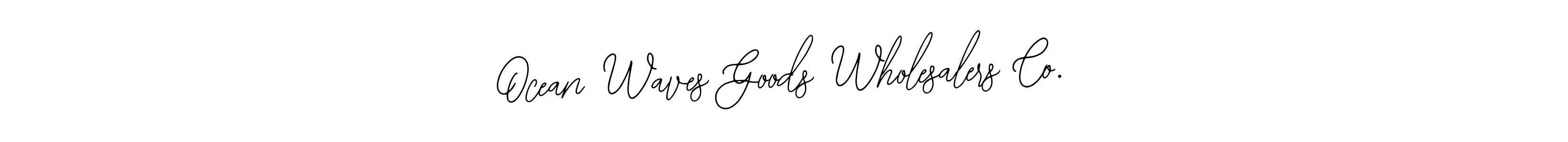 Make a beautiful signature design for name Ocean Waves Goods Wholesalers Co.. With this signature (Bearetta-2O07w) style, you can create a handwritten signature for free. Ocean Waves Goods Wholesalers Co. signature style 12 images and pictures png