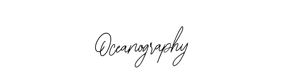 How to make Oceanography name signature. Use Bearetta-2O07w style for creating short signs online. This is the latest handwritten sign. Oceanography signature style 12 images and pictures png
