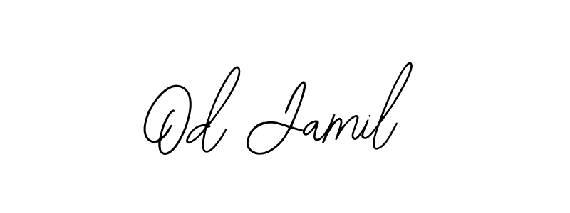 You should practise on your own different ways (Bearetta-2O07w) to write your name (Od Jamil) in signature. don't let someone else do it for you. Od Jamil signature style 12 images and pictures png