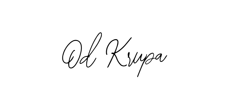 if you are searching for the best signature style for your name Od Krupa. so please give up your signature search. here we have designed multiple signature styles  using Bearetta-2O07w. Od Krupa signature style 12 images and pictures png