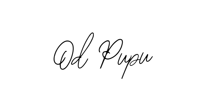 if you are searching for the best signature style for your name Od Pupu. so please give up your signature search. here we have designed multiple signature styles  using Bearetta-2O07w. Od Pupu signature style 12 images and pictures png