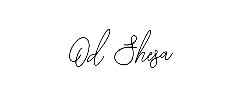 if you are searching for the best signature style for your name Od Shesa. so please give up your signature search. here we have designed multiple signature styles  using Bearetta-2O07w. Od Shesa signature style 12 images and pictures png