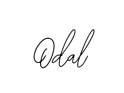 Use a signature maker to create a handwritten signature online. With this signature software, you can design (Bearetta-2O07w) your own signature for name Odal. Odal signature style 12 images and pictures png