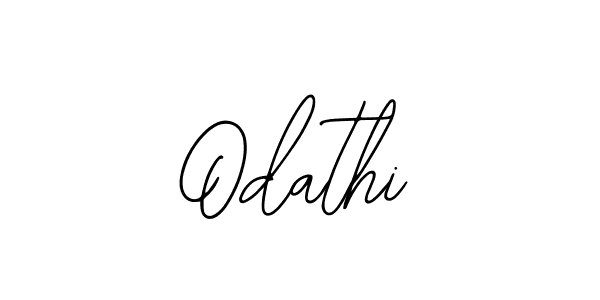 How to make Odathi name signature. Use Bearetta-2O07w style for creating short signs online. This is the latest handwritten sign. Odathi signature style 12 images and pictures png