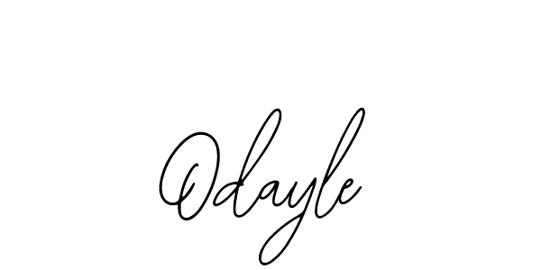 Design your own signature with our free online signature maker. With this signature software, you can create a handwritten (Bearetta-2O07w) signature for name Odayle. Odayle signature style 12 images and pictures png