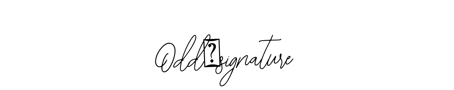 How to make Odd✓signature name signature. Use Bearetta-2O07w style for creating short signs online. This is the latest handwritten sign. Odd✓signature signature style 12 images and pictures png