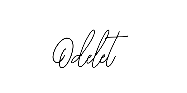 How to make Odelet name signature. Use Bearetta-2O07w style for creating short signs online. This is the latest handwritten sign. Odelet signature style 12 images and pictures png