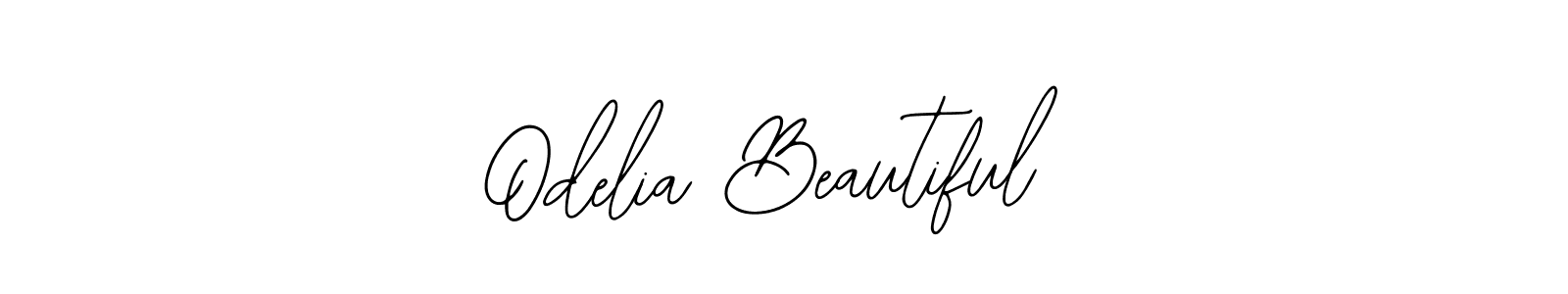 Use a signature maker to create a handwritten signature online. With this signature software, you can design (Bearetta-2O07w) your own signature for name Odelia Beautiful. Odelia Beautiful signature style 12 images and pictures png