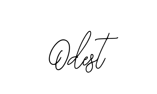 Use a signature maker to create a handwritten signature online. With this signature software, you can design (Bearetta-2O07w) your own signature for name Odest. Odest signature style 12 images and pictures png