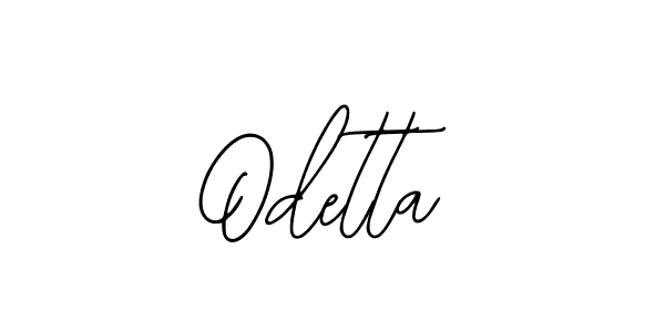 You should practise on your own different ways (Bearetta-2O07w) to write your name (Odetta) in signature. don't let someone else do it for you. Odetta signature style 12 images and pictures png