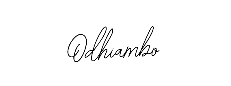 Make a beautiful signature design for name Odhiambo. With this signature (Bearetta-2O07w) style, you can create a handwritten signature for free. Odhiambo signature style 12 images and pictures png