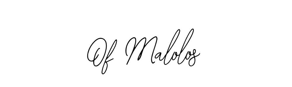 Design your own signature with our free online signature maker. With this signature software, you can create a handwritten (Bearetta-2O07w) signature for name Of Malolos. Of Malolos signature style 12 images and pictures png