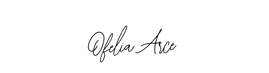 Use a signature maker to create a handwritten signature online. With this signature software, you can design (Bearetta-2O07w) your own signature for name Ofelia Arce. Ofelia Arce signature style 12 images and pictures png