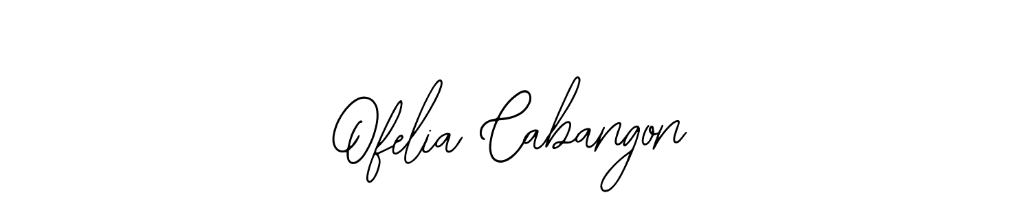 Make a beautiful signature design for name Ofelia Cabangon. With this signature (Bearetta-2O07w) style, you can create a handwritten signature for free. Ofelia Cabangon signature style 12 images and pictures png