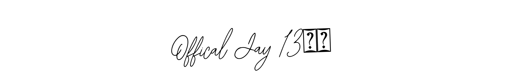 Similarly Bearetta-2O07w is the best handwritten signature design. Signature creator online .You can use it as an online autograph creator for name Offical Jay 13❣️. Offical Jay 13❣️ signature style 12 images and pictures png