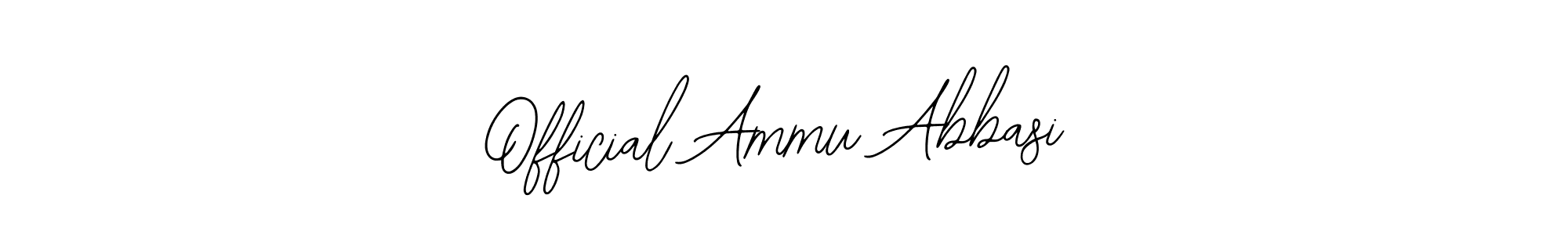 Make a beautiful signature design for name Official Ammu Abbasi. With this signature (Bearetta-2O07w) style, you can create a handwritten signature for free. Official Ammu Abbasi signature style 12 images and pictures png
