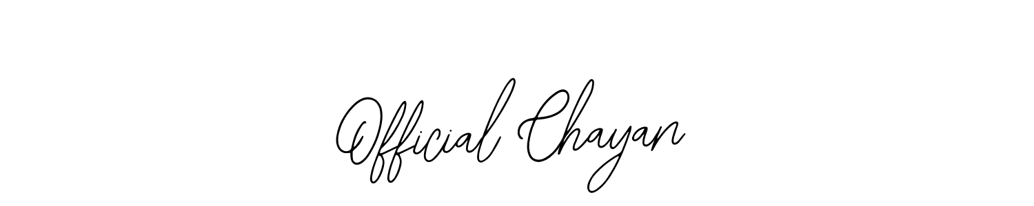 Also we have Official Chayan name is the best signature style. Create professional handwritten signature collection using Bearetta-2O07w autograph style. Official Chayan signature style 12 images and pictures png