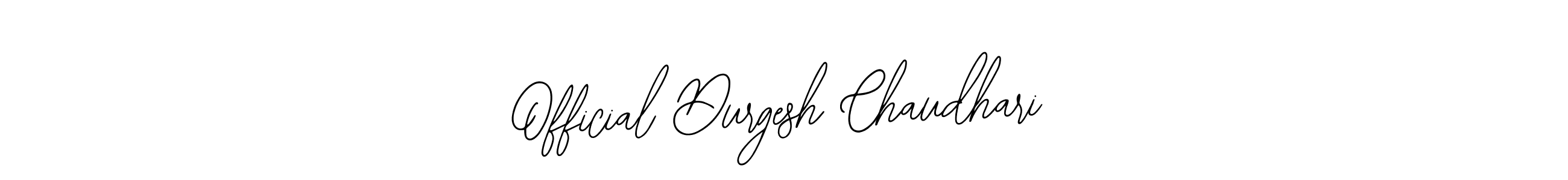 Design your own signature with our free online signature maker. With this signature software, you can create a handwritten (Bearetta-2O07w) signature for name Official Durgesh Chaudhari. Official Durgesh Chaudhari signature style 12 images and pictures png