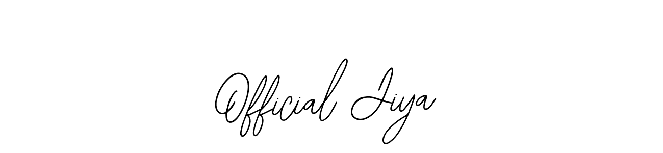 You should practise on your own different ways (Bearetta-2O07w) to write your name (Official Jiya) in signature. don't let someone else do it for you. Official Jiya signature style 12 images and pictures png
