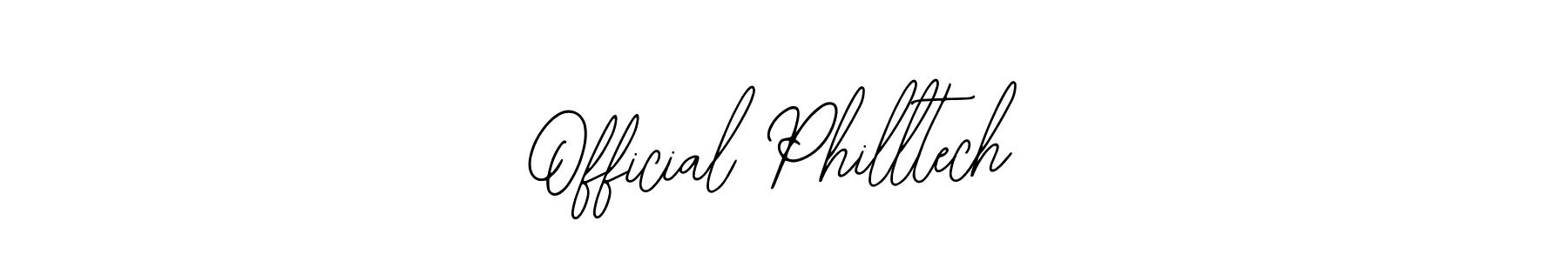 Make a beautiful signature design for name Official Philltech. With this signature (Bearetta-2O07w) style, you can create a handwritten signature for free. Official Philltech signature style 12 images and pictures png