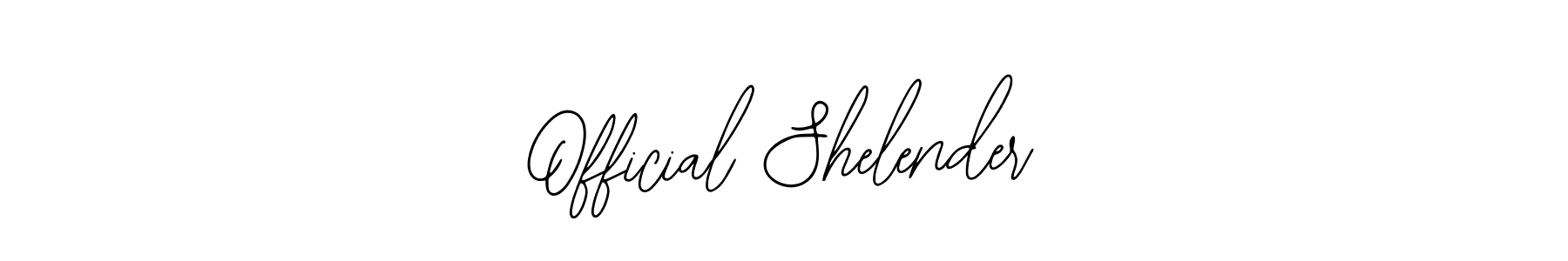 Use a signature maker to create a handwritten signature online. With this signature software, you can design (Bearetta-2O07w) your own signature for name Official Shelender. Official Shelender signature style 12 images and pictures png
