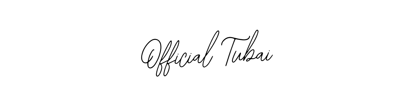 How to make Official Tubai name signature. Use Bearetta-2O07w style for creating short signs online. This is the latest handwritten sign. Official Tubai signature style 12 images and pictures png