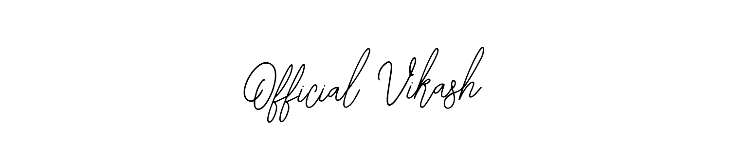 Also You can easily find your signature by using the search form. We will create Official Vikash name handwritten signature images for you free of cost using Bearetta-2O07w sign style. Official Vikash signature style 12 images and pictures png