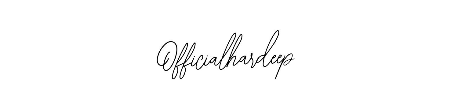 Make a beautiful signature design for name Officialhardeep. With this signature (Bearetta-2O07w) style, you can create a handwritten signature for free. Officialhardeep signature style 12 images and pictures png