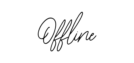 Achieve flawless digital penmanship with Offline name in Bearetta-2O07w font. The perfect tool for creating online signatures. Offline signature style 12 images and pictures png